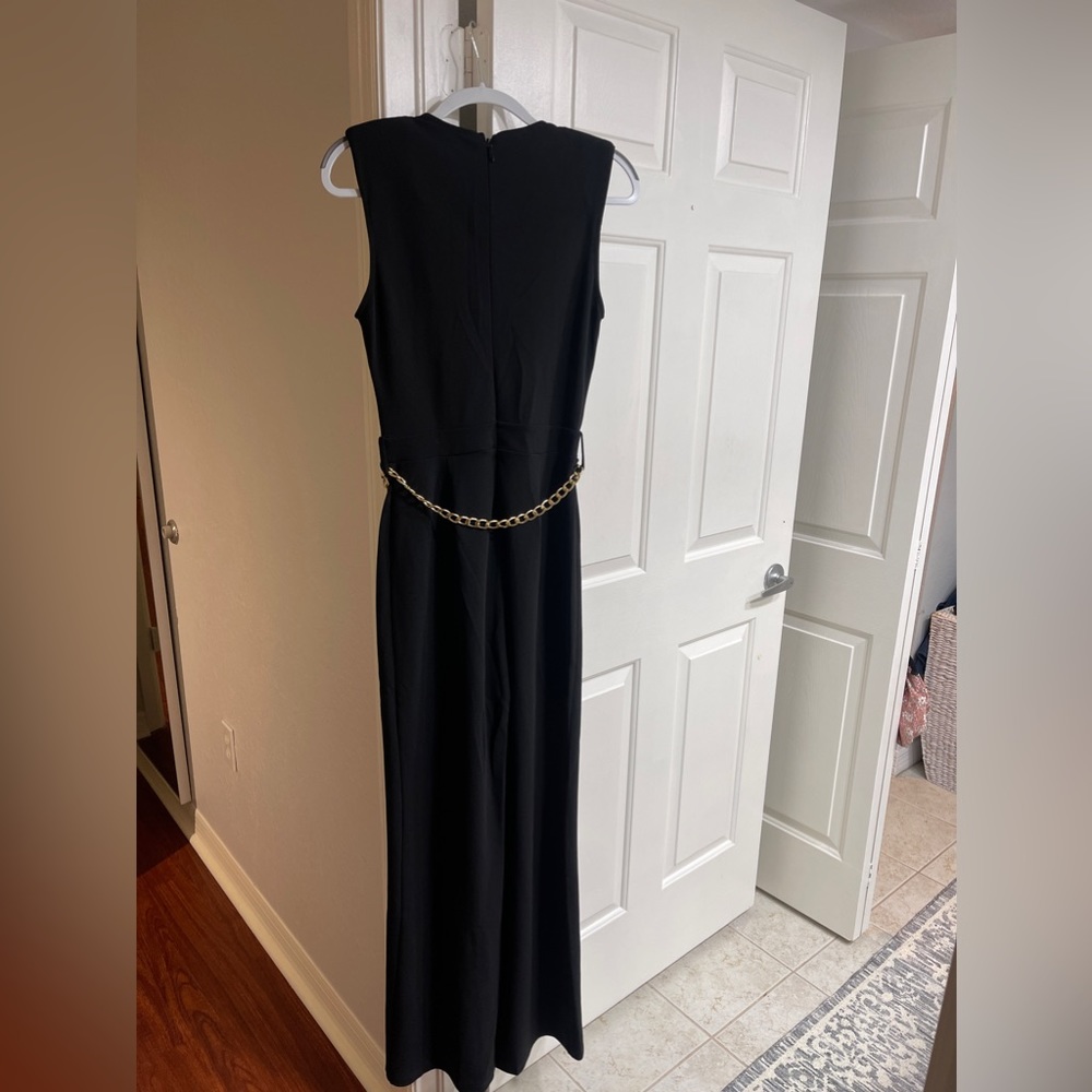 Jumpsuit black and gold